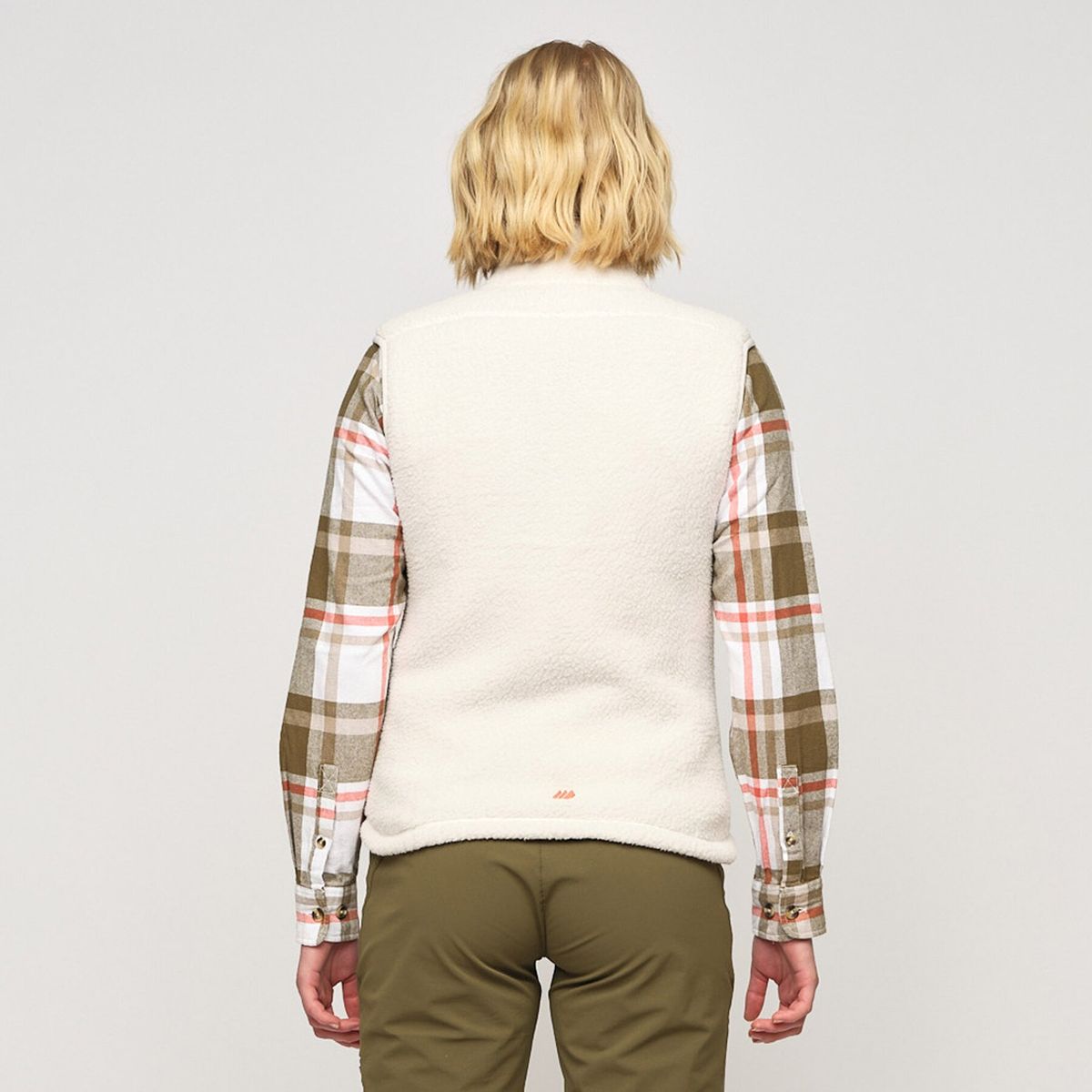 Skogstad Staurinibba pile fleece vest white sand dame