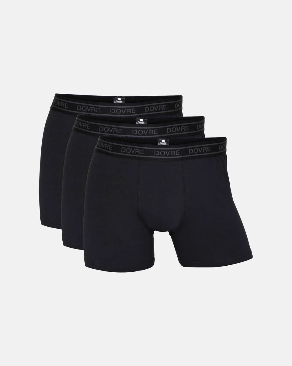 Boxer, Økologisk Bomull, 3-pakning, Svart