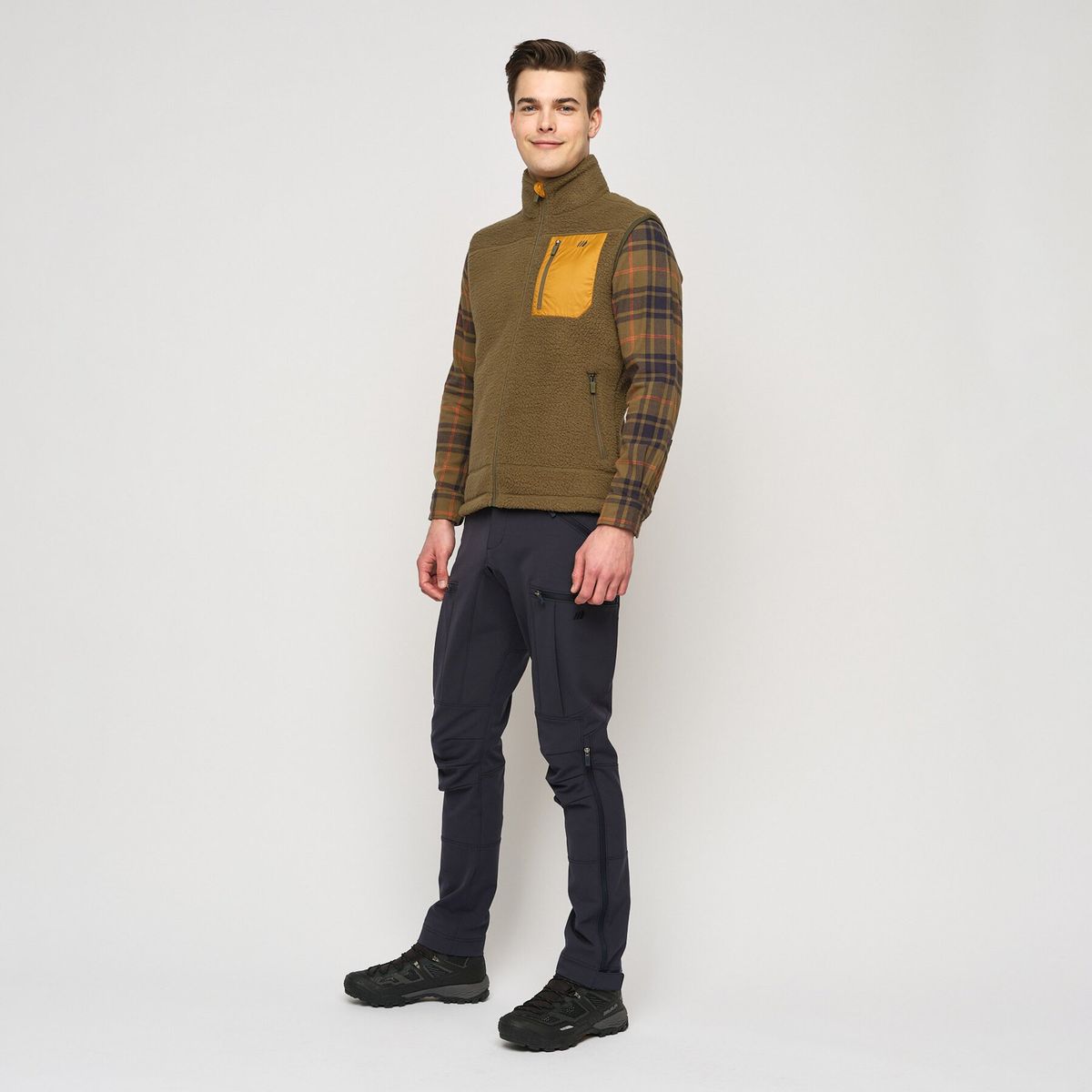 Skogstad Skåbu Pile fleece vest Ivy green herre