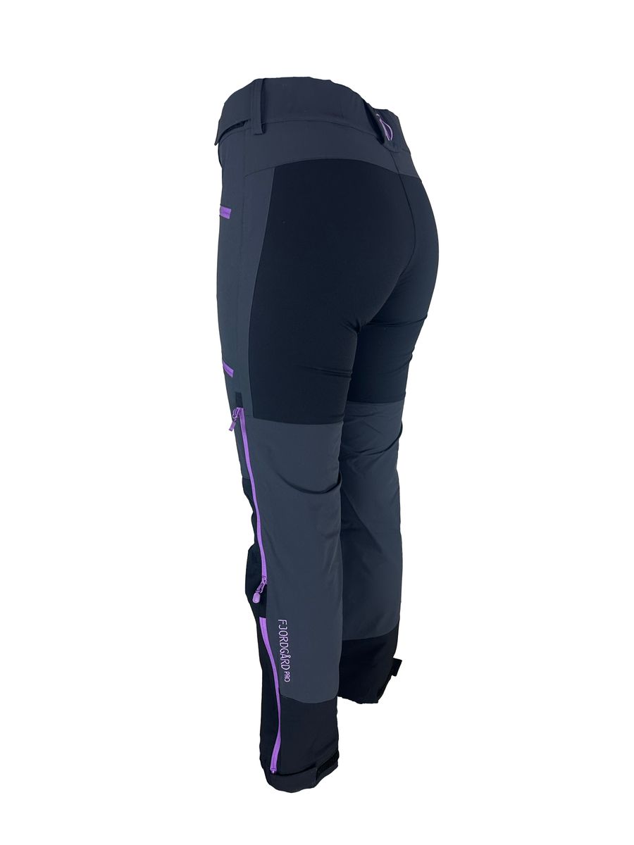 Segla Fjordgård PRO Stretch Black-DGrey-Purple Turbukse Dame