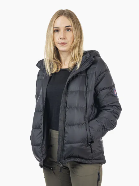 Hovedbilde Move On Svalbard Vinterdunjakke Sort Dame