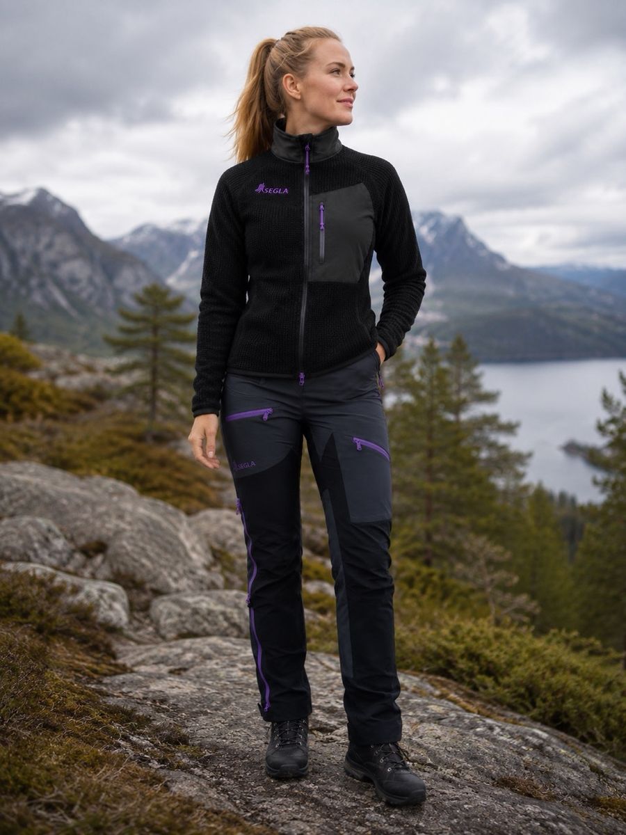 Fjordgård Pro-Hesten Black-Grey-Purple Dame