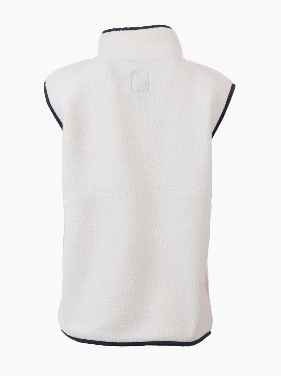 Move On Uvdal Fleece Vest - Offwhite/Marine Dame